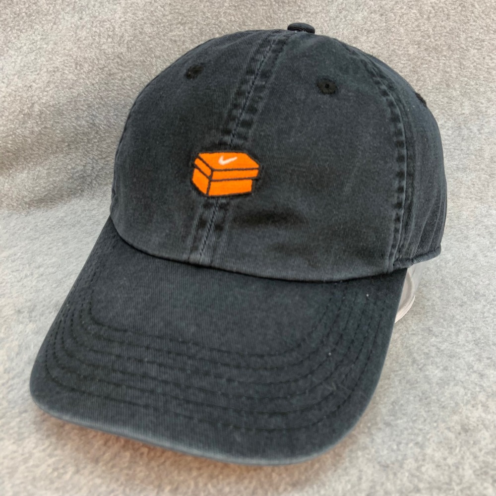 Nike Shoebox Logo Unisex Black Hat Heritage86 Just Do It Strap OSFM